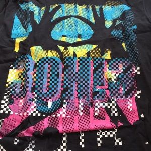 Black 3OH!3 graphic tee
